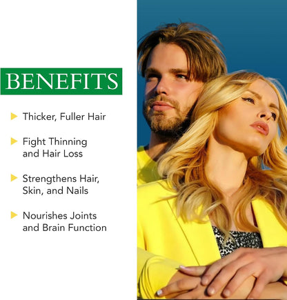 Xtravit Hair Support Supplement – Biotin & Zinc for Hair Growth, Non-GMO, 60 Capsules