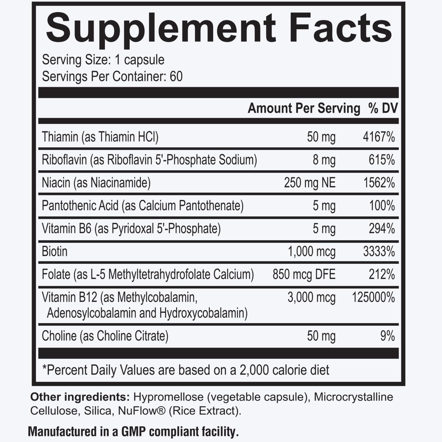 Dr. Westin Childs Thyroid B Complex – Vitamin Capsules for Women and Men, Methylated Supplement with Methylfolate, B12 Adenosylcobalamin, B1, B2, B3, B5, B6, B7, for MTHFR, Energy, Focus and Thyroid, 60 Capsules - görsel 6