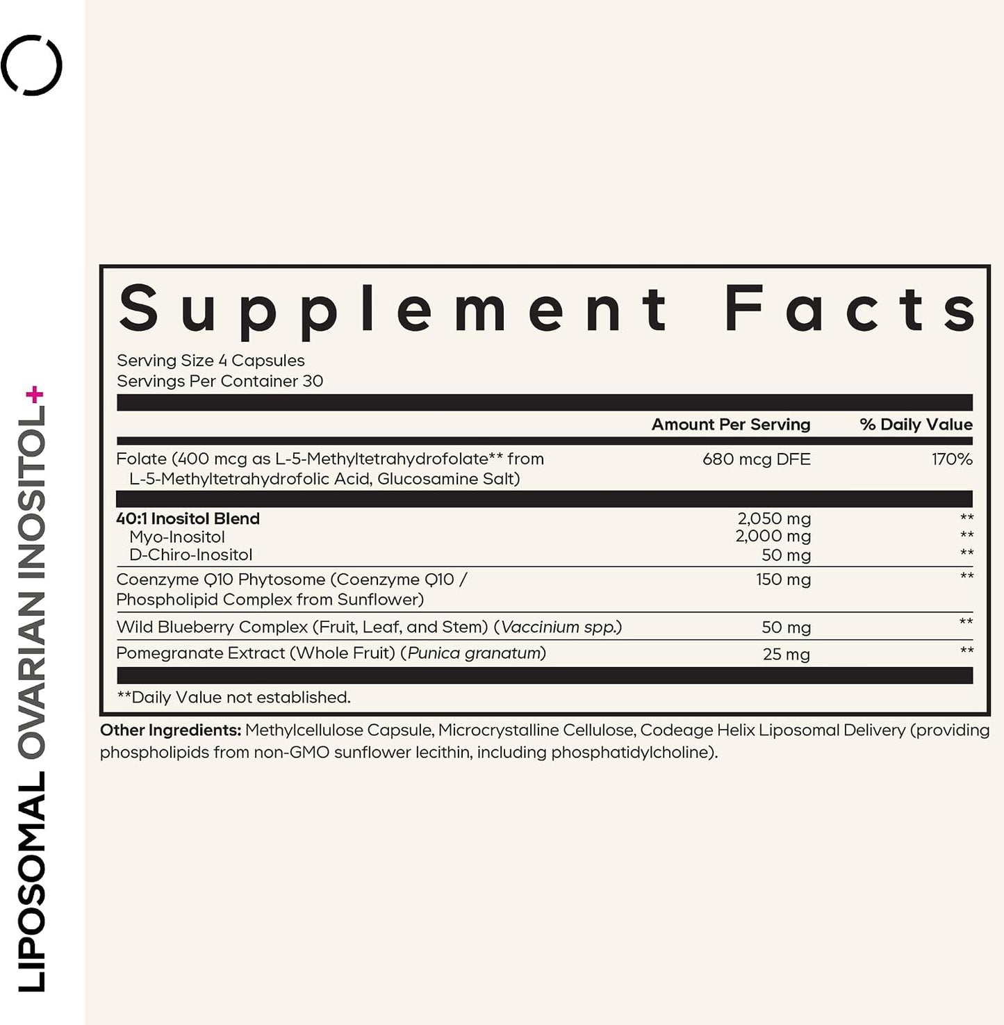 Codeage Liposomal Ovarian Inositol+ Supplement - görsel 2
