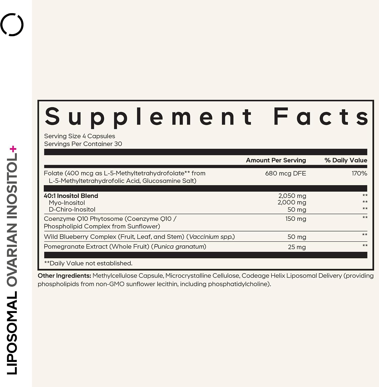 Codeage Liposomal Ovarian Inositol+ Supplement - görsel 2