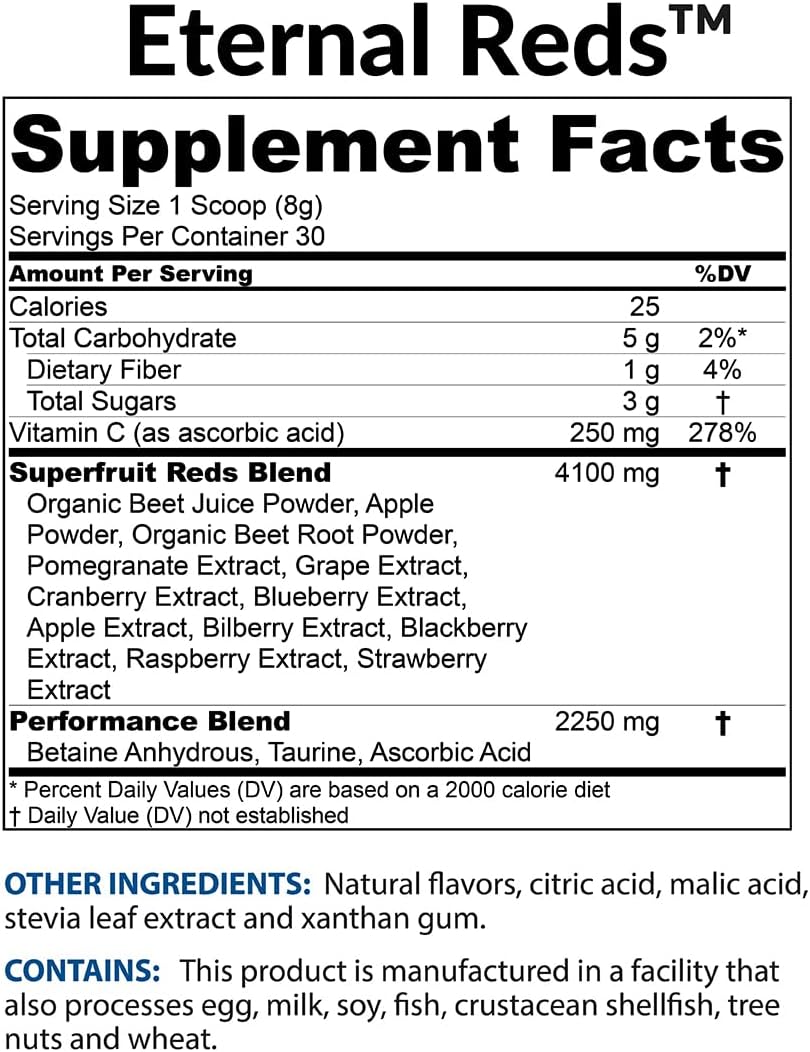 BioTrust Eternal Reds – Red Superfoods Powder - görsel 8