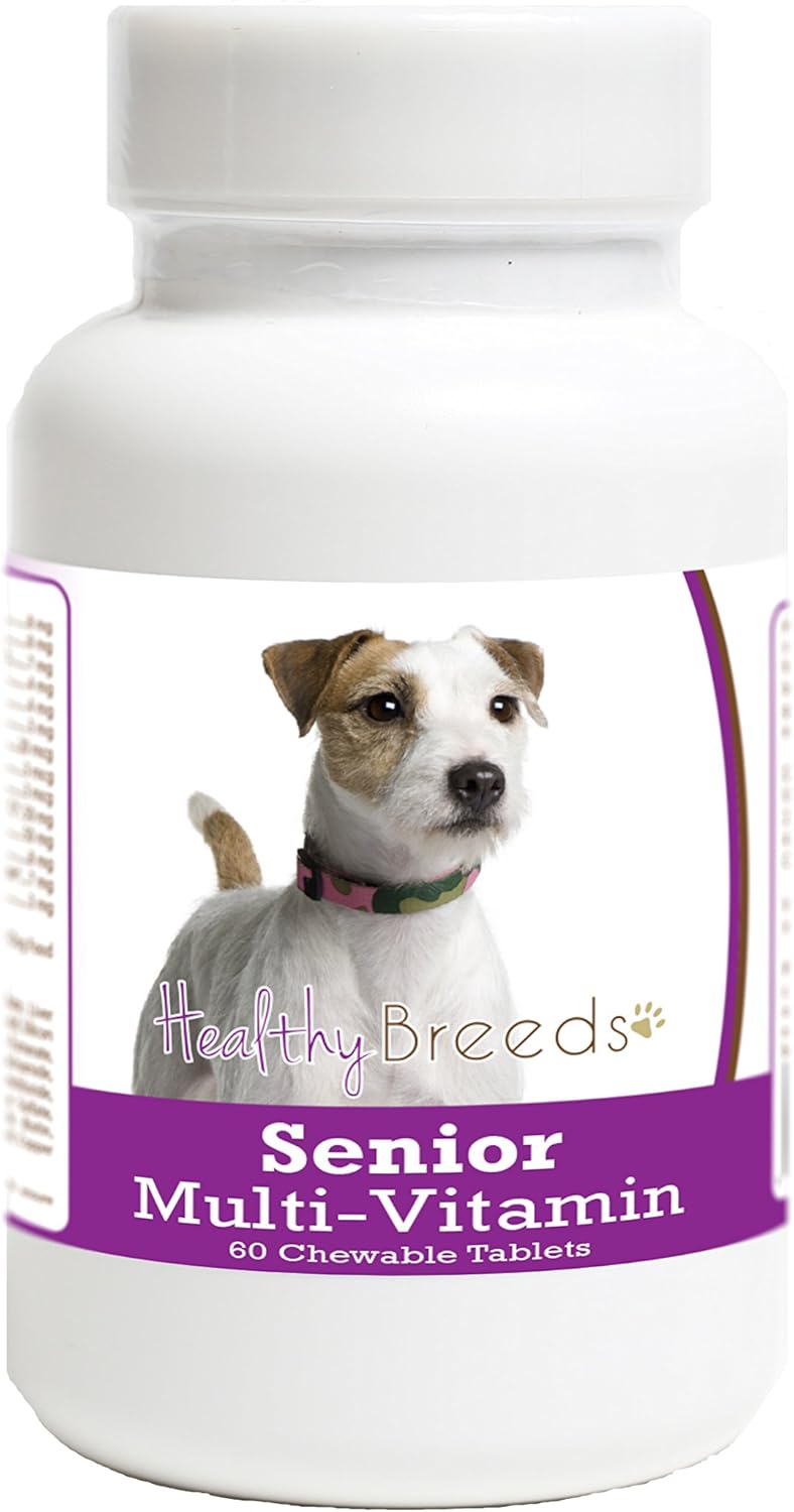 Healthy Breeds Parson Russell Terrier Senior Dog Multivitamin Tablets - 60 Chewable Tablets - görsel 1