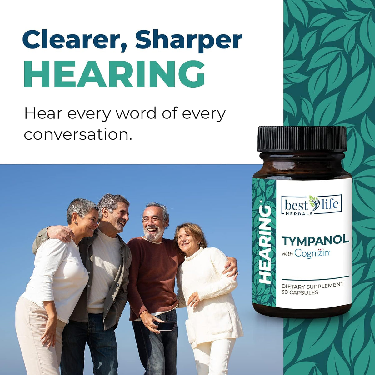 Tympanol – Hearing Supplement with Cognizin – Ear Health Support – 30 Capsules - görsel 2