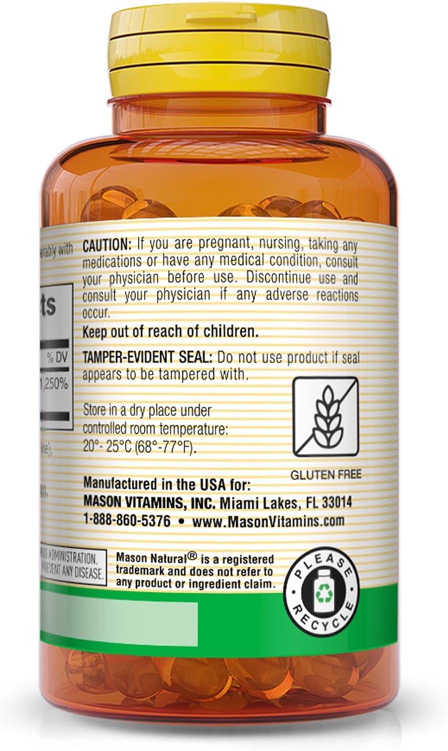 Mason Natural Vitamin D3 10,000 IU Softgels, 30 Softgels - görsel 3