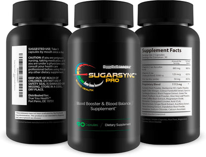 Sugar Sync Pro Blood Health – Blood Balance Food Supplement with Berberine and Cinnamon