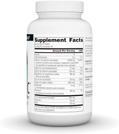 Source Naturals Ultimate Ascorbate C – 2000 mg Vitamin C – 100 Tablets