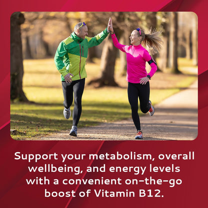 Calmour Vitamin B12 Strips - 1500 mcg Methylcobalamin, Mint, 10 Pack