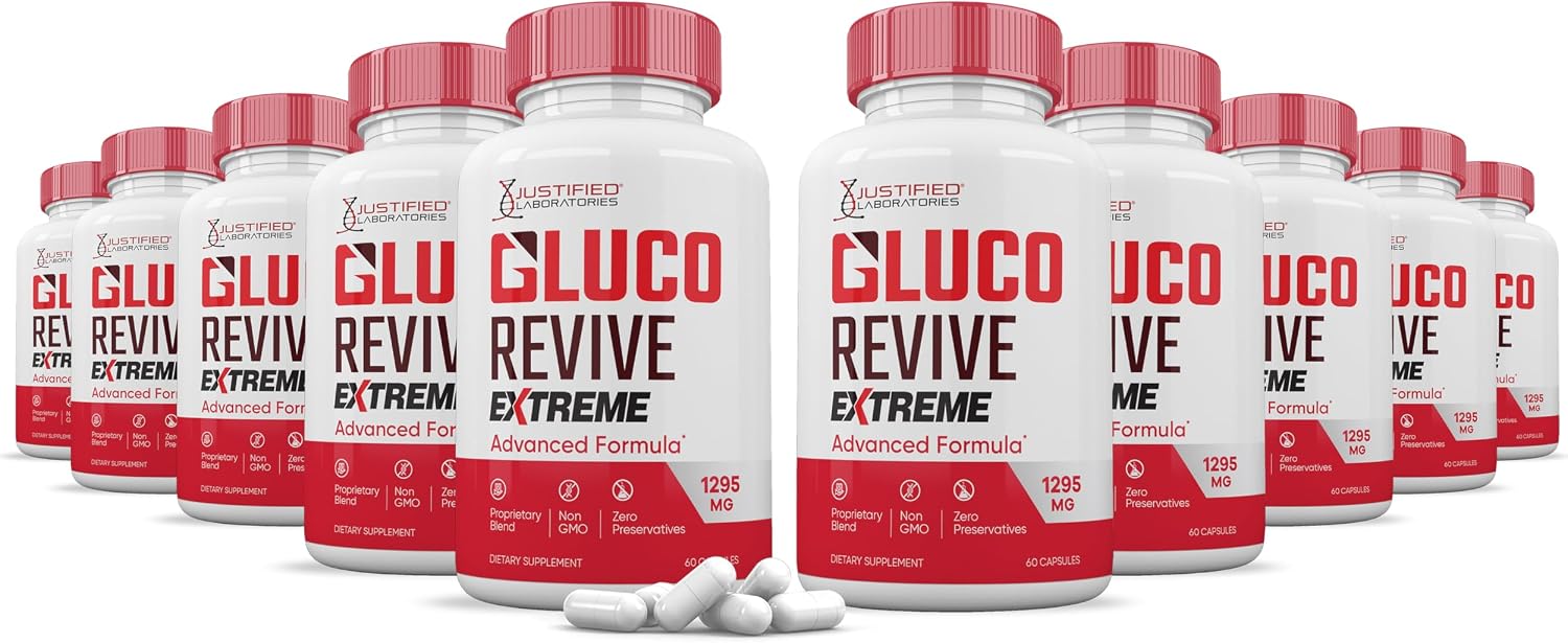 Gluco Revive Extreme 1295mg Capsules - Glyco Support Advanced Formula - görsel 8