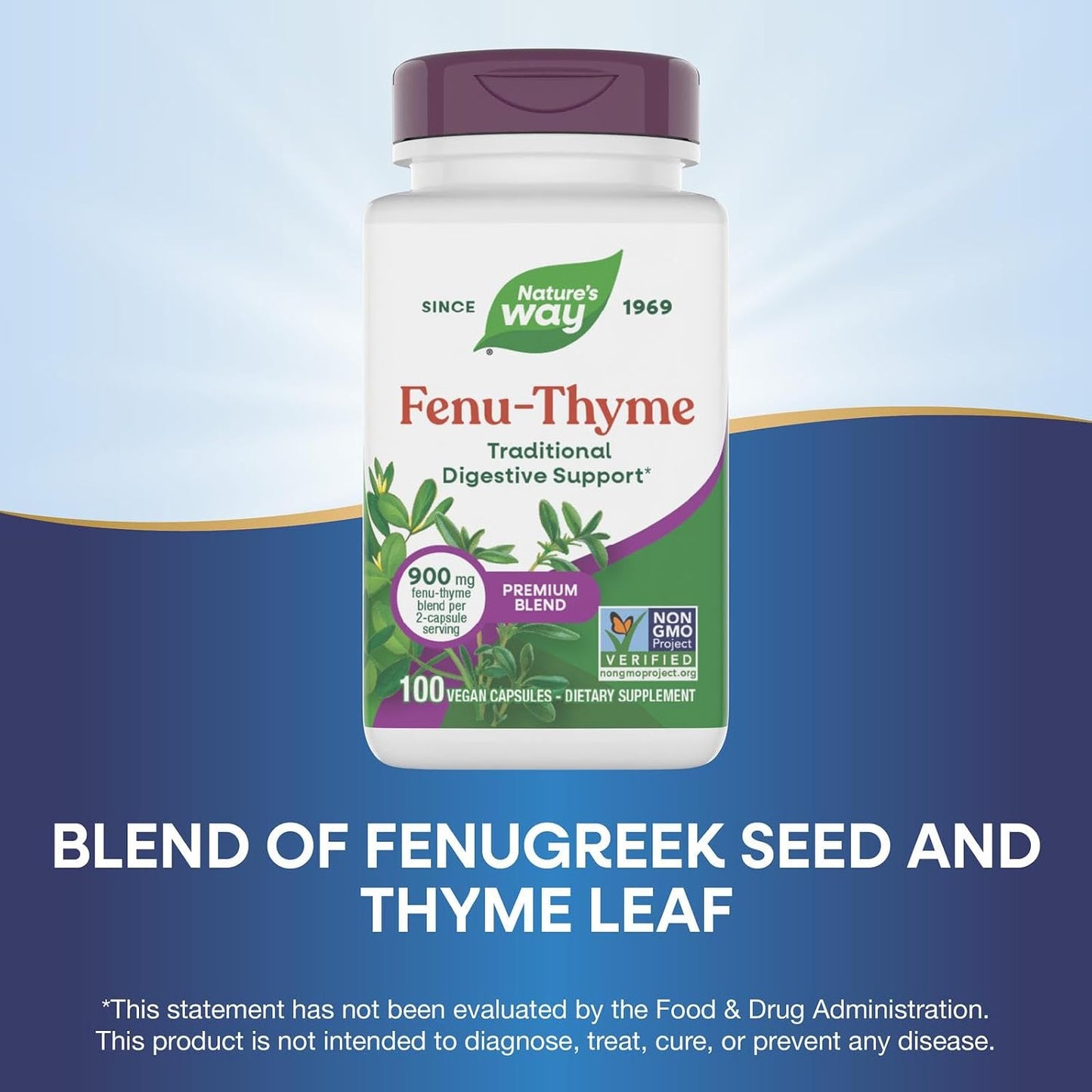 Nature's Way Fenu-Thyme, 900 mg per Serving, 100 Capsules - görsel 4