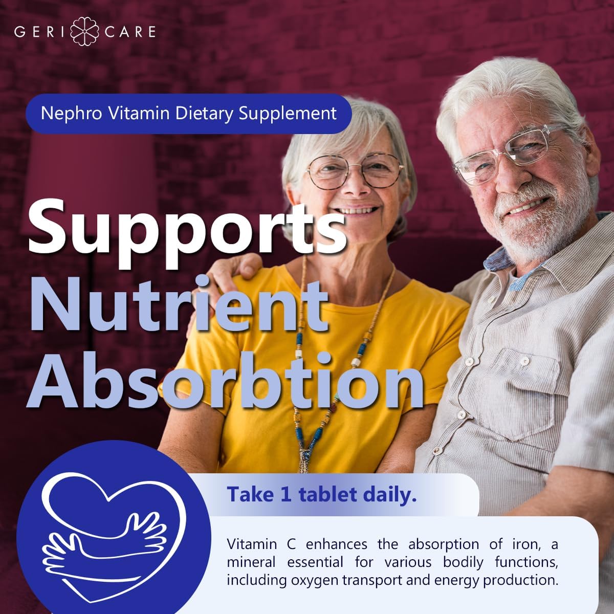 GeriCare Nephro Vitamin C & B Complex Tablets – 200 Tablets (Pack of 2) - görsel 7
