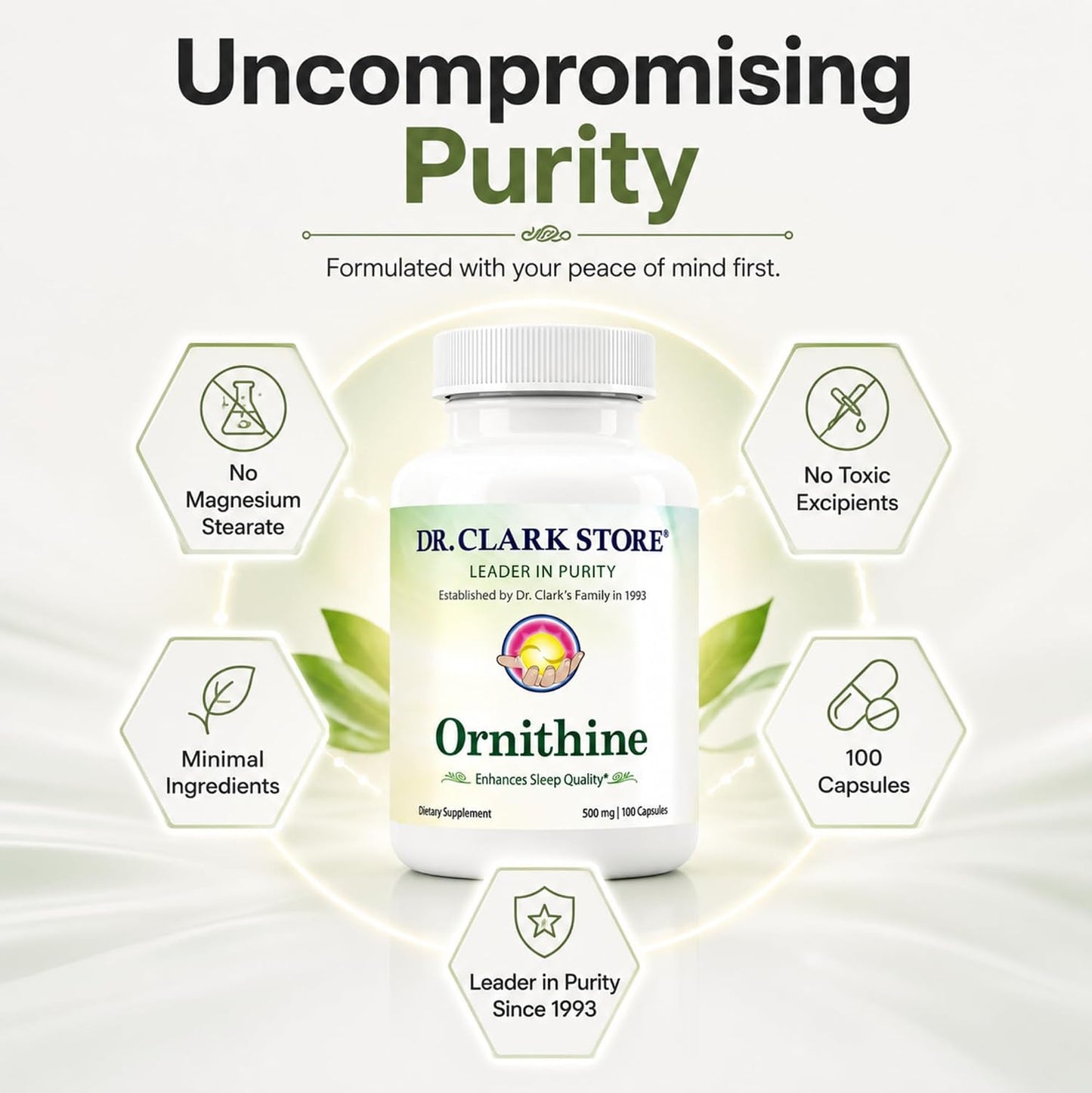 Dr Clark L-Ornithine 500mg - 100 Gelatine Capsules - görsel 5