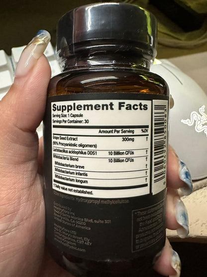 DR. NIGMA Healthy Flora Probiotic Supplement | Research-backed Blend for Digestion, Skin & Gut | 30 Capsules