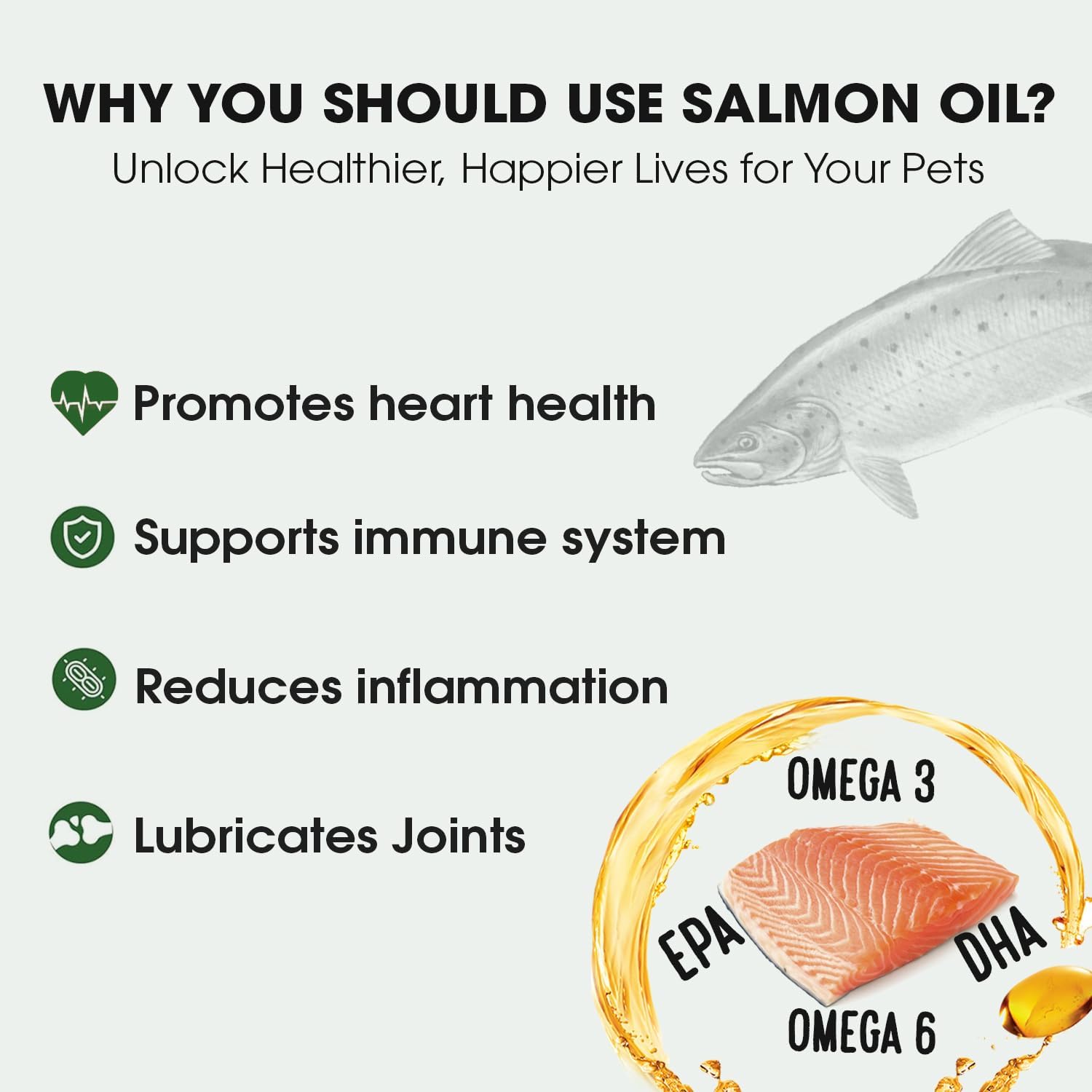 Iceland Pure Salmon Oil for Dogs and Cats – Unscented Pharmaceutical Grade Omega-3 Supplement, 259 ml - görsel 5