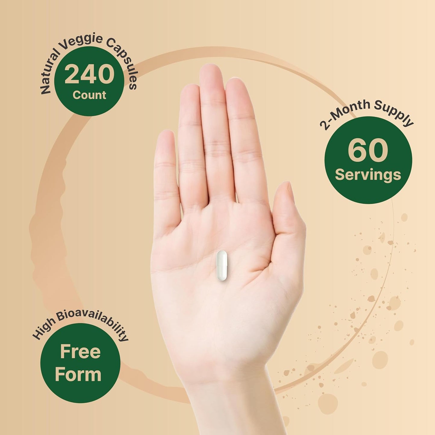 NatureBell Glutathione Supplement 2,000mg Per Serving, 240 Veggie Capsules – Reduced Glutathione, Master Antioxidant, Vegan & Non-GMO - görsel 4