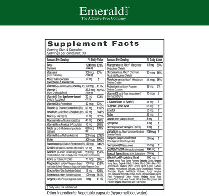 Emerald Labs Women 45+ Clinical Multi – Multivitamin for Bone & Cardiovascular Health, 120 Capsules
