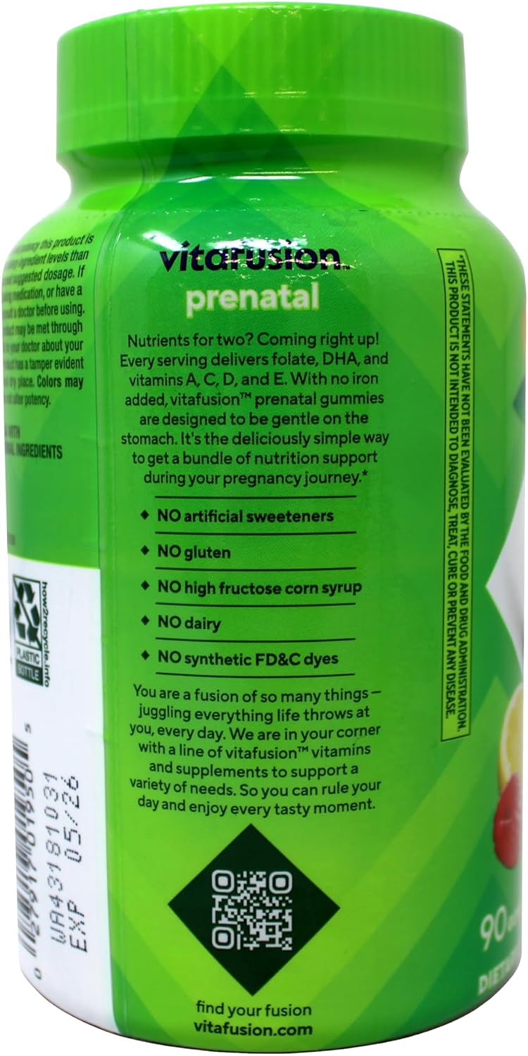 Vitafusion PreNatal Gummy Vitamins, 90ct - görsel 4