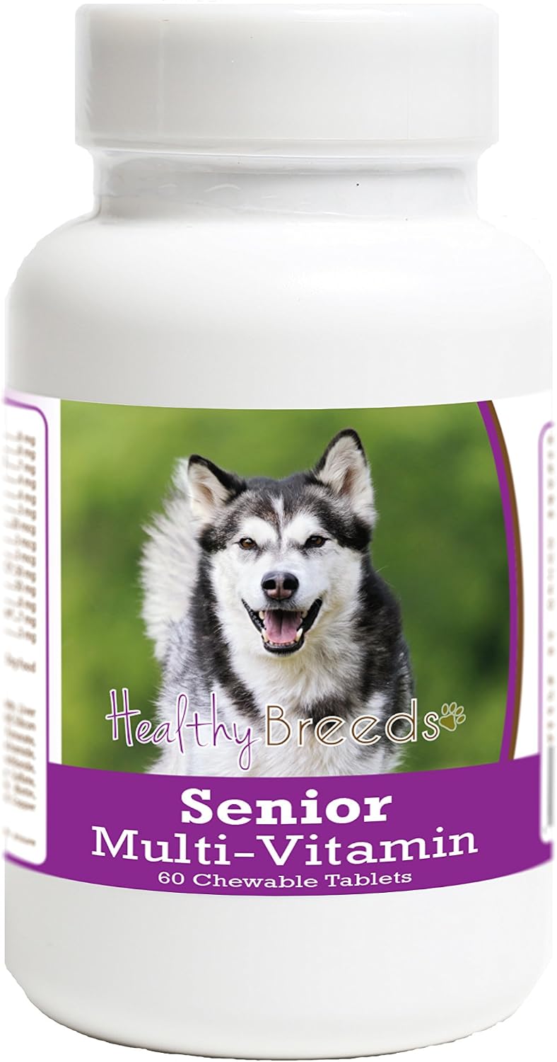 Healthy Breeds Alaskan Malamute Senior Dog Multivitamin Tablets 60 Count - görsel 1