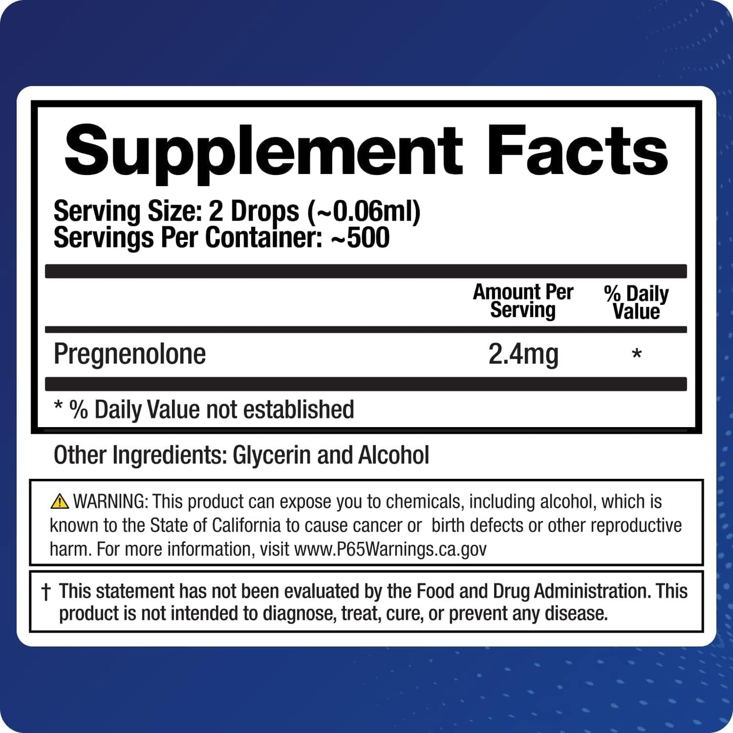 BioMatrix Pregnenolone Supplement – Sublingual Micronised Liquid (30 ml) - görsel 3