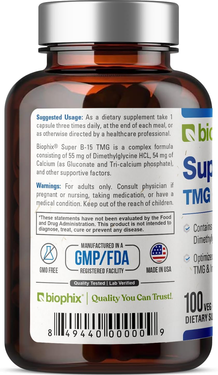 biophix Super B-15 100 Veggie Capsules - görsel 9