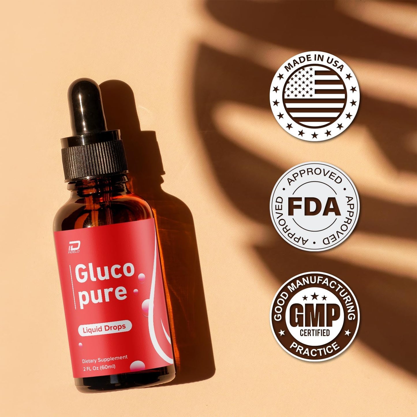 Gluco Pure Drops - Dietary Supplement Liquid Drops - Extra Strength (1 Month Supply) - görsel 5