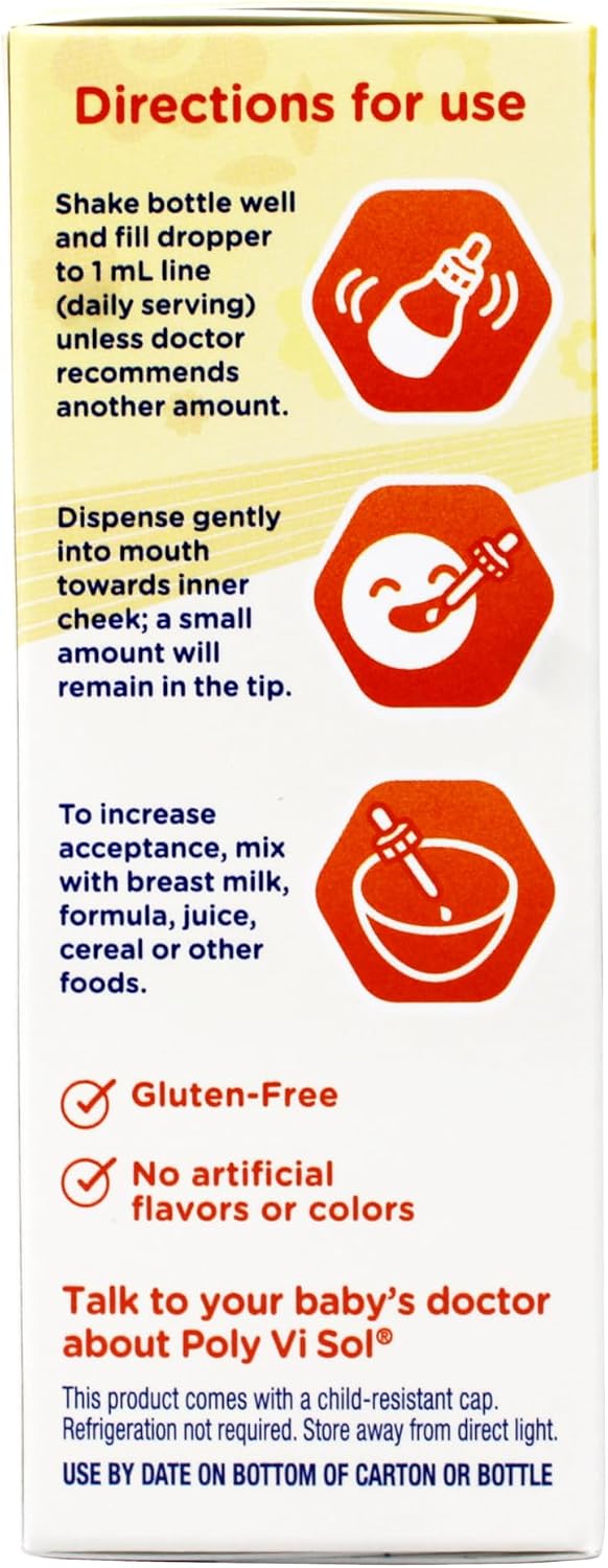 Enfamil Poly-Vi-Sol Multivitamin Drops, 50 ml - görsel 5