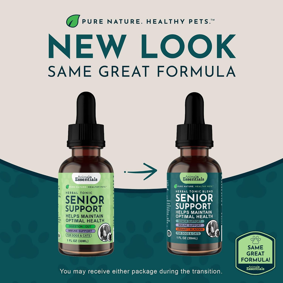 Senior Support for Dogs & Cats Supplement - Milk Thistle, For Older Cats & Dogs, Pet Kidney Support, Herbal Supplement - 60 ml - görsel 2