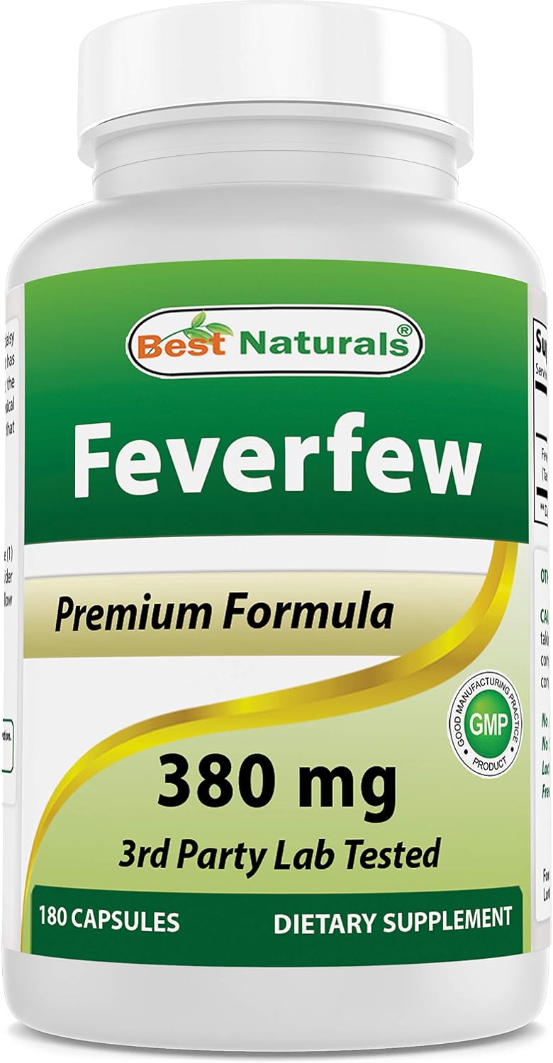 Best Naturals Feverfew 380 mg - 180 Capsules - görsel 4