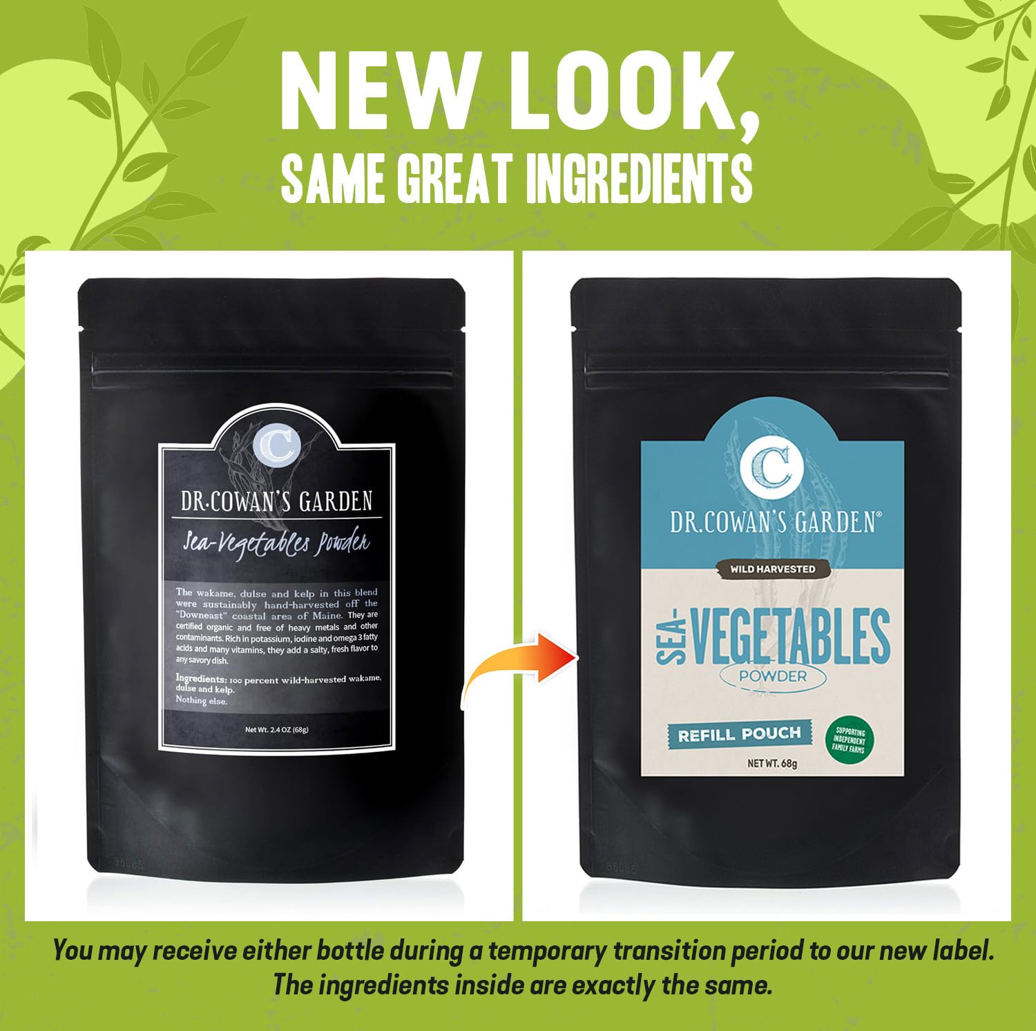 Dr. Cowan’s Garden Sea Vegetable – Pure Seaweed Powder Blend, Wild Harvested Atlantic Dulse, Wakame & Kelp – 20 Servings - görsel 2
