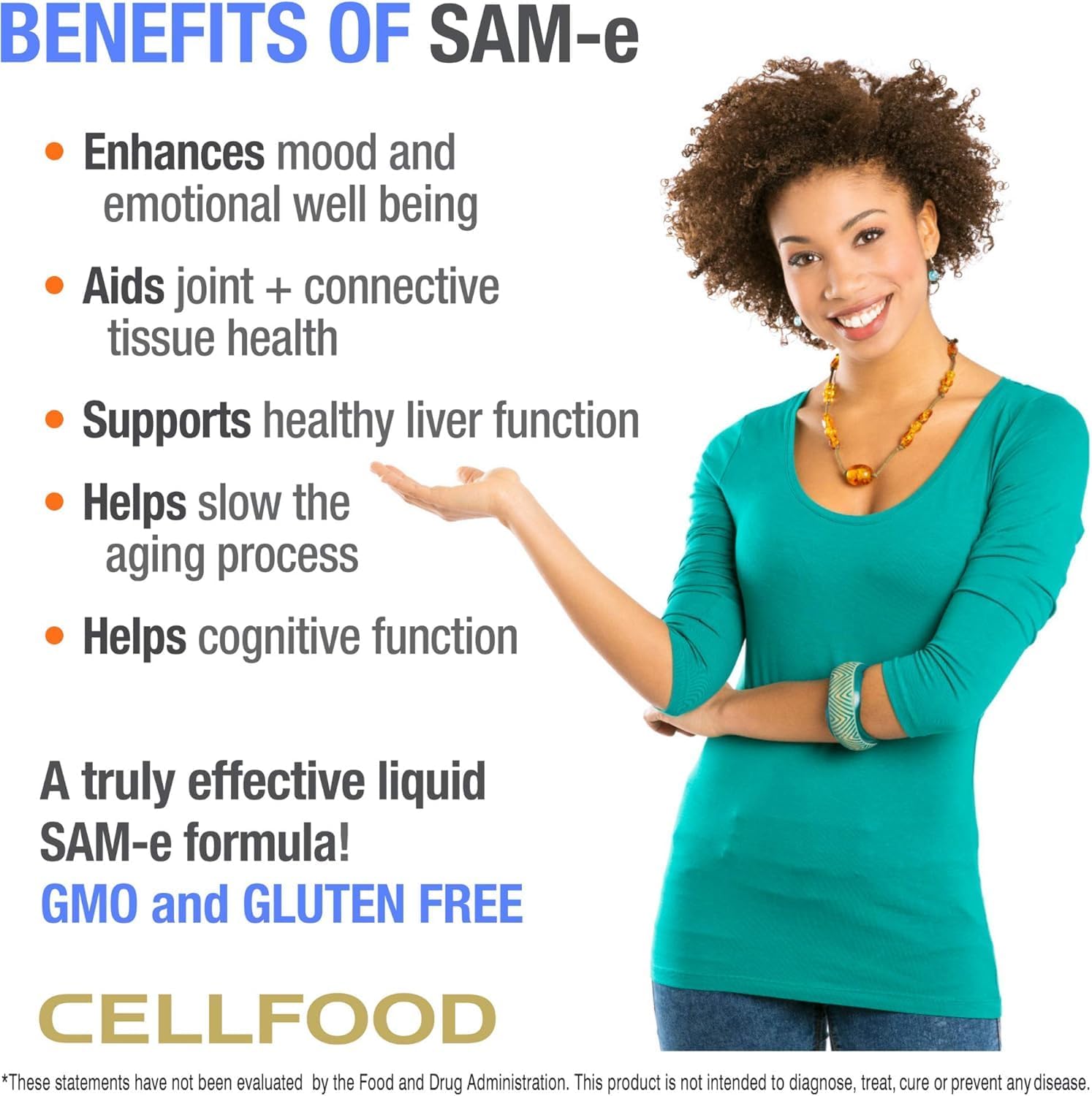 Cellfood SAM-e Liquid Formula+ - Mood, Joint & Liver Support - 30 ml (3-Pack) - görsel 7