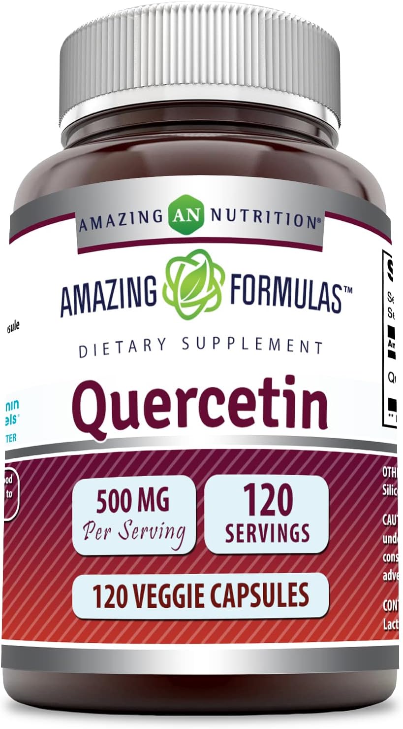 Amazing Formulae Quercetin 500mg, 120 Vegetable Capsules - görsel 1