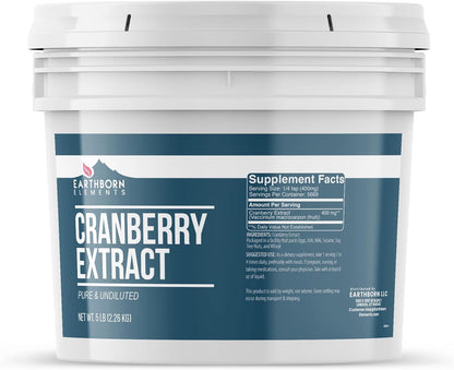 Earthborn Elements Cranberry Extract – Pure & Undiluted, 3.78 Litre Bucket