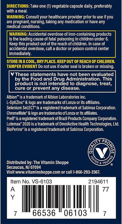Vthrive Once Daily Bioactive Multivitamin for Women – Advanced Formula, 30 Vegetarian Capsules