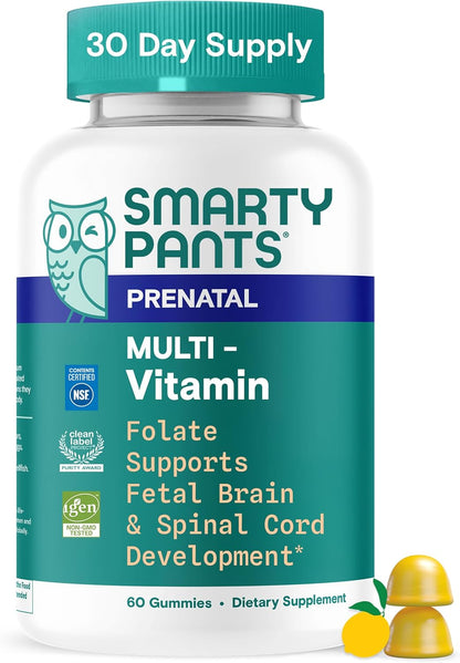 SmartyPants Prenatal Vitamin Gummies – 60 Gummies (30-Day Supply)