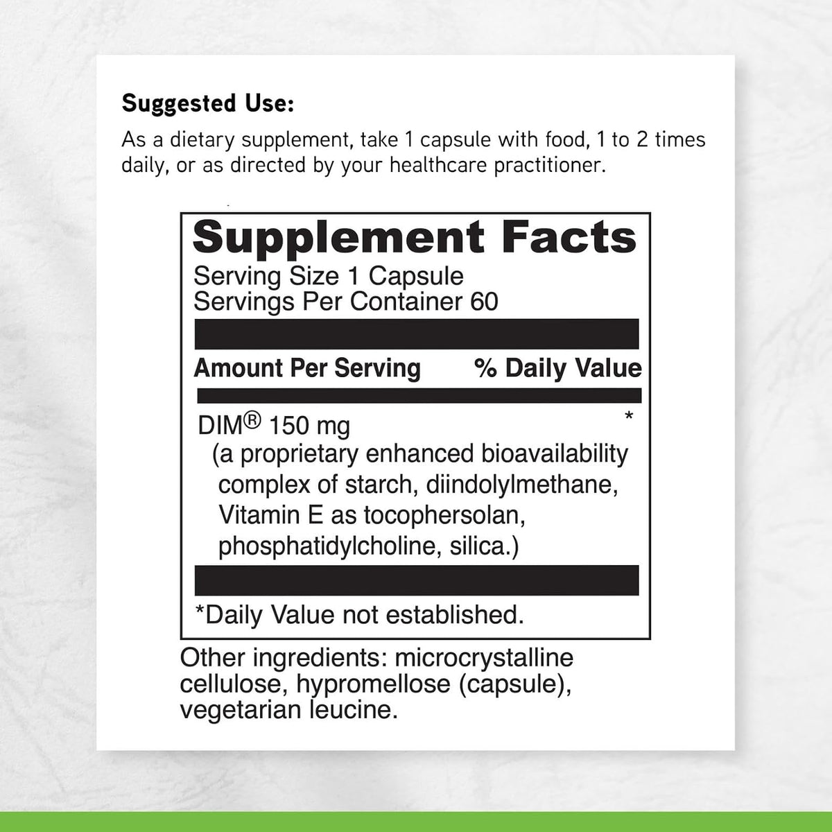 DAVINCI Labs DIMPro 150mg - Hormonal Balance Food Supplement with DIM - Gluten-Free - 60 Capsules - görsel 6
