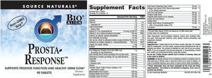 Source Naturals Prosta-Response – Men's Health Supplement with Saw Palmetto & Zinc – 90 Tablets