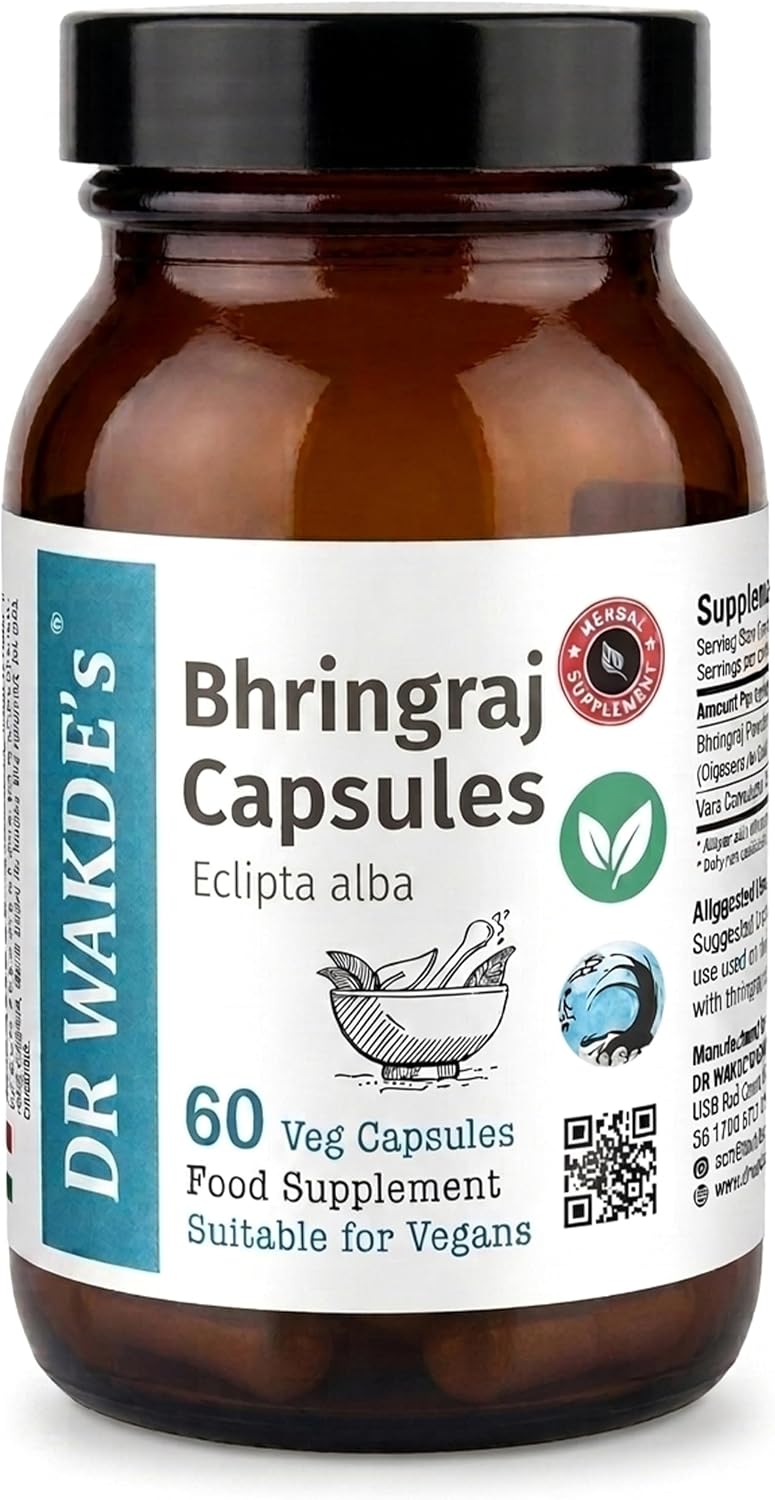 DR WAKDE's Bhringraj Capsules for Hair Growth & Liver Support - görsel 1