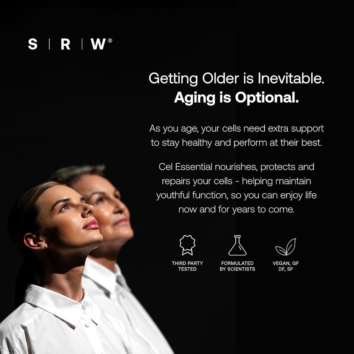 SRW Cel Essential | Wellness Supplement for Healthy Ageing | Supports Energy, Mental Performance & Muscle Health | 60 Capsules - görsel 4