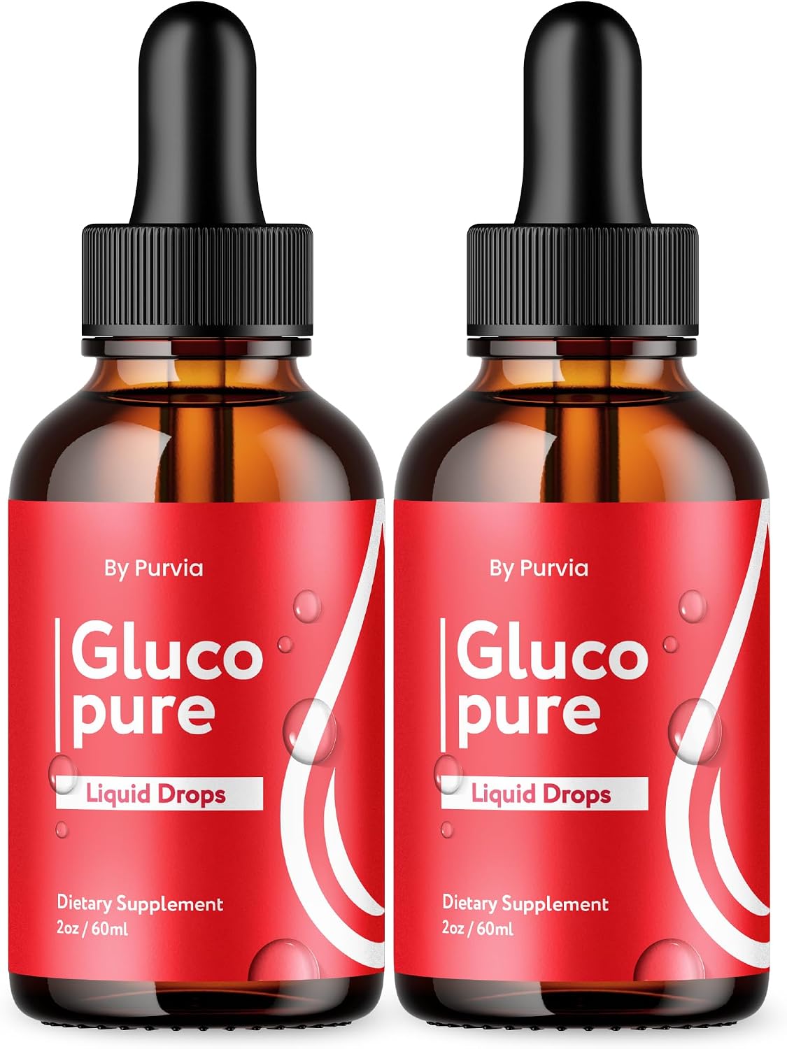 Gluco Pure Liquid Drops - Advanced Formula Supplement (2-Pack) - görsel 1
