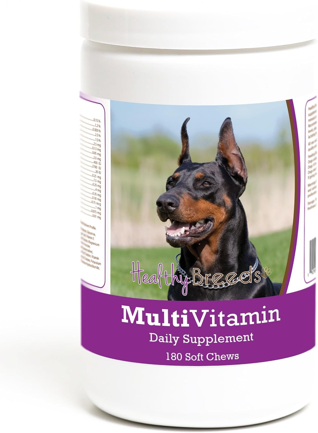 Healthy Breeds Doberman Pinscher Multivitamin Soft Chews for Dogs (180 Count) - görsel 1