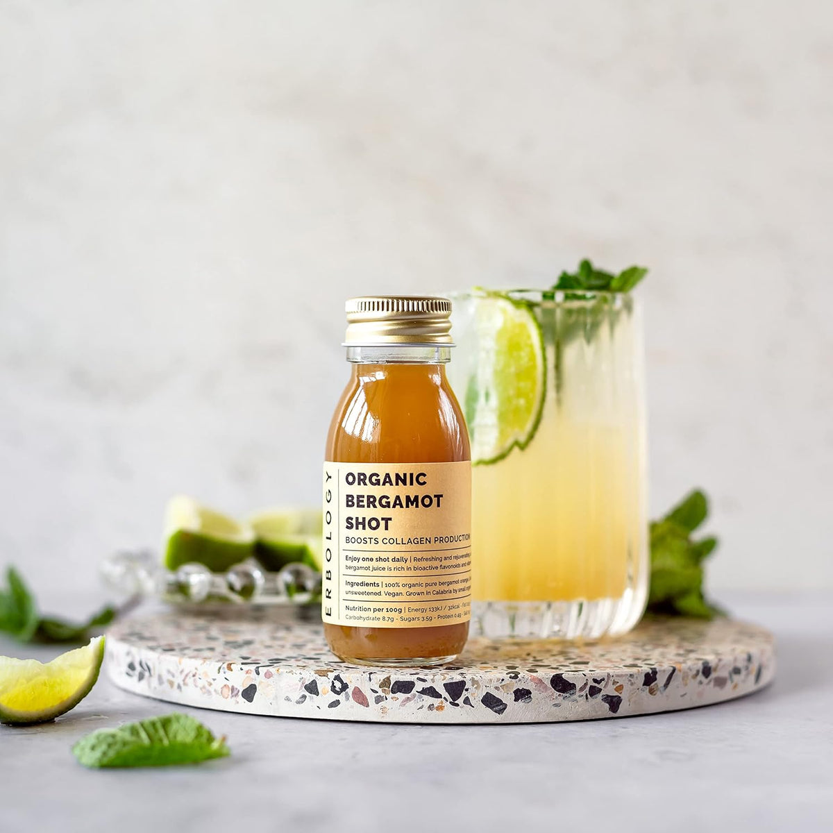 Erbology 100% Organic Bergamot Juice – 12 Daily Shots (60ml) - görsel 2