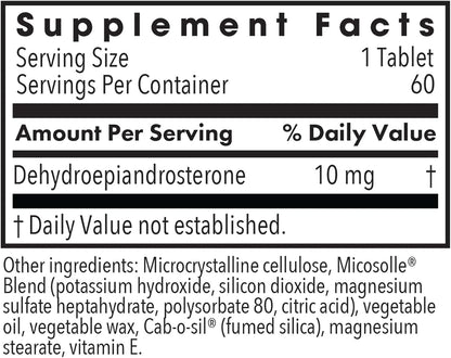 Allergy Research Group DHEA 10 – Micronised Lipid Matrix – 10 mg, 60 Capsules