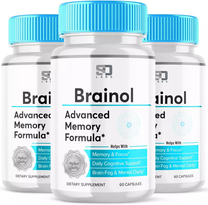 Brain-ol Advanced Memory Formula (180 Capsules, Pack of 3)