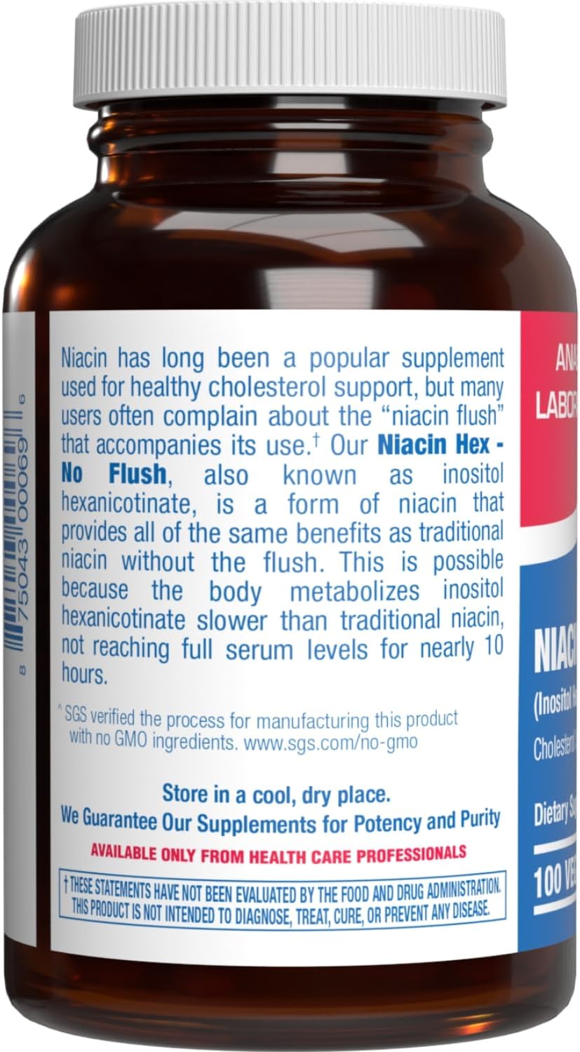High Absorption Vitamin B3 Niacin (Flush Free) - Clinical Formula - 100 Servings - görsel 3