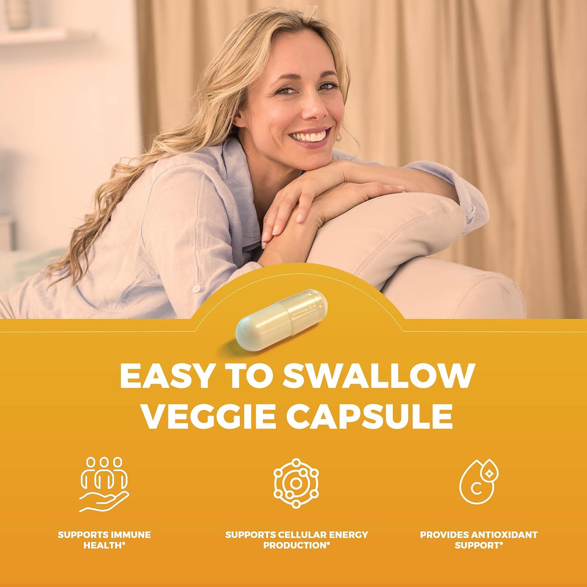 Viva Naturals Vitamin C and Zinc 1000mg with 20mg Zinc – 250 Vegetable Capsules – Image 5