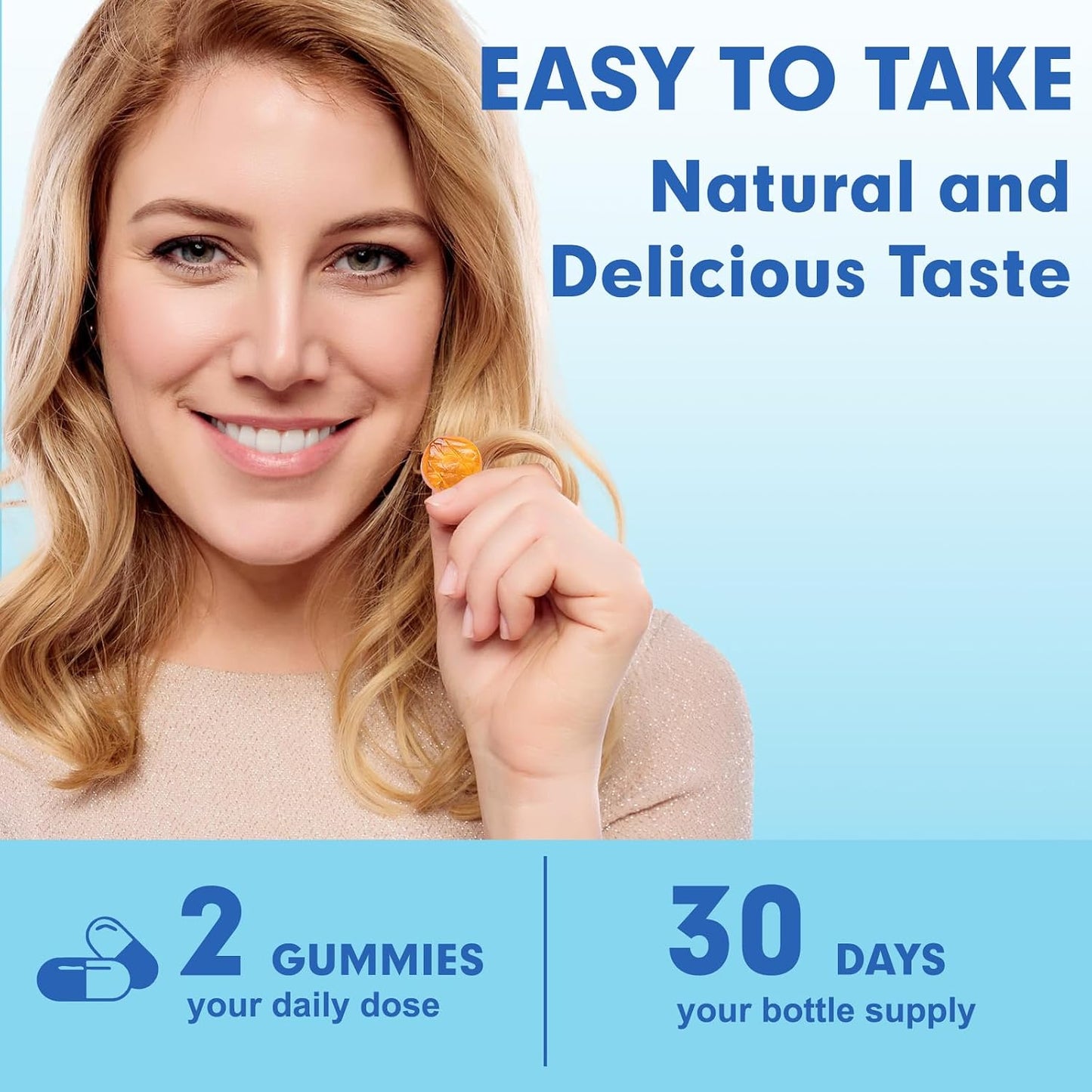 Postnatal Hair Loss Vitamin Gummies with Biotin, Collagen & Folate - 60 Gummies - görsel 5