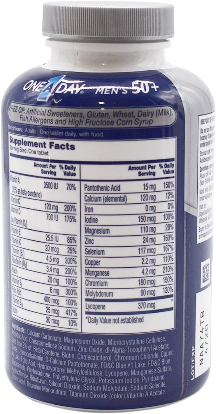 One-A-Day Men's 50+ Multivitamin (300 Tablets) - görsel 2