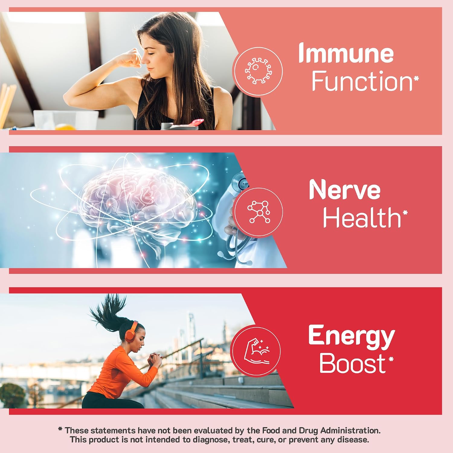 YUM-V'S Vitamin B6 Gummies – High Potency 100mg – Strawberry Flavour – Nerve & Immune Function Support – 60 Count (2 Pack) - görsel 4