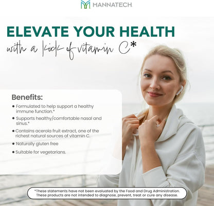 Nasal and Sinus Support with Immune Defence – Manna-C – 60 Capsules
