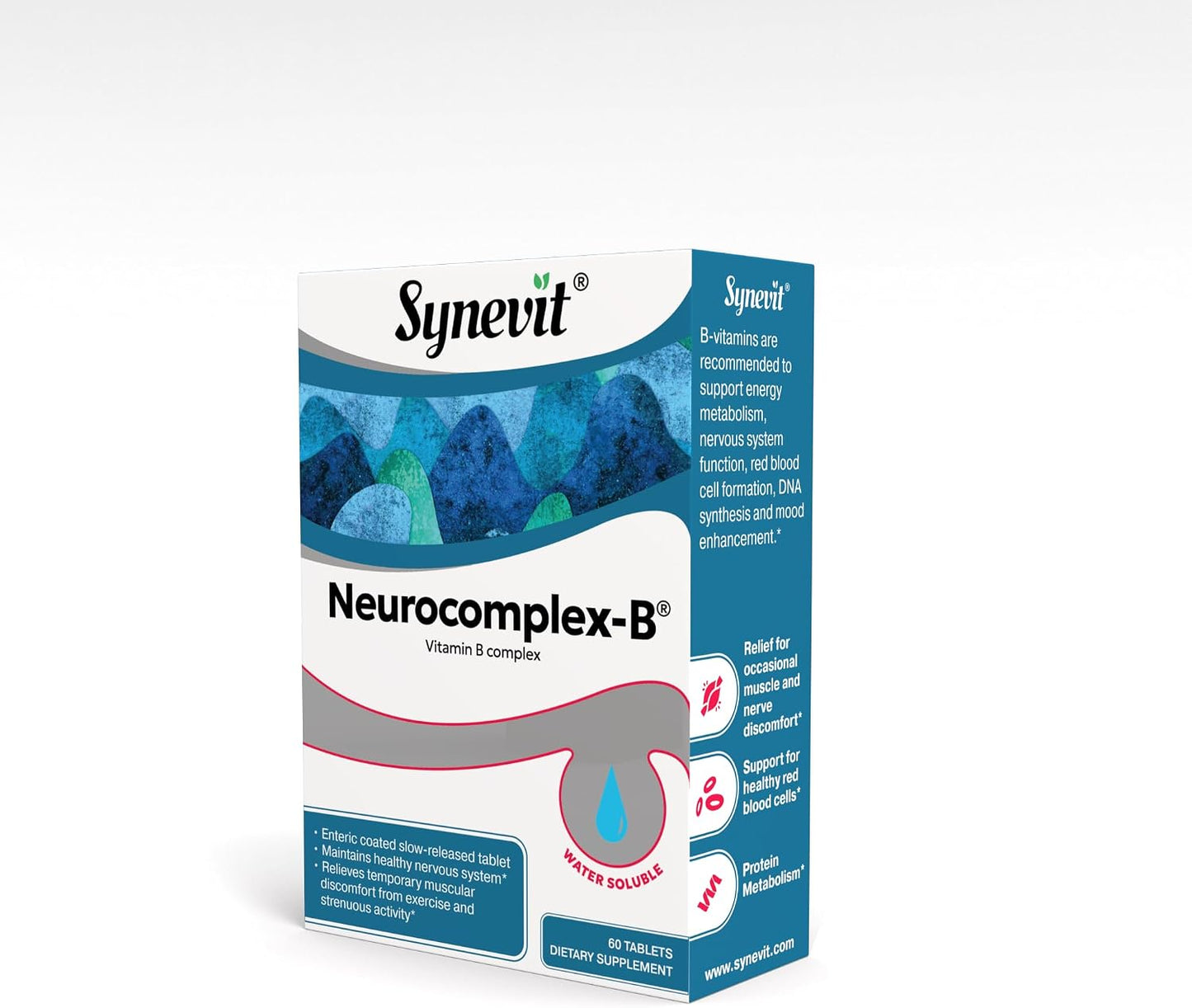 Neurocomplex-B® Slow-Release B Complex - Vegan, Supports Energy, Nerve Function & Mood Balance | 60 Tablets - görsel 4