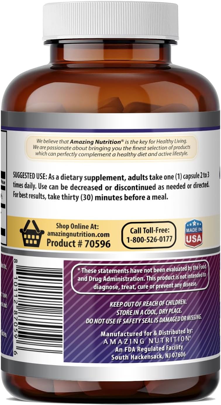 Amazing Formulae DLPA – DL-Phenylalanine 1000 mg (180 Capsules) - görsel 4